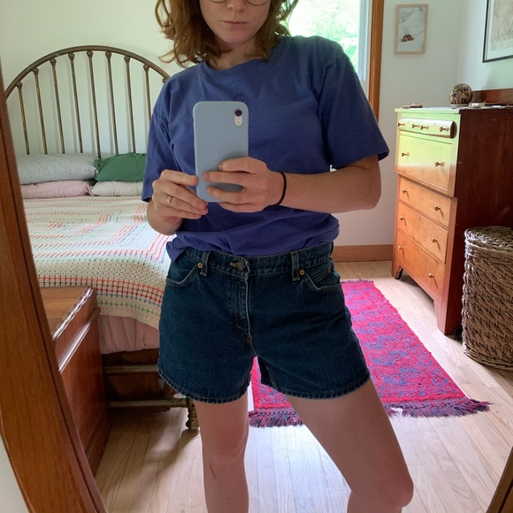 VINTAGE LEVI’S 941 Orange tab Denim Shorts - Picture 8 of 10